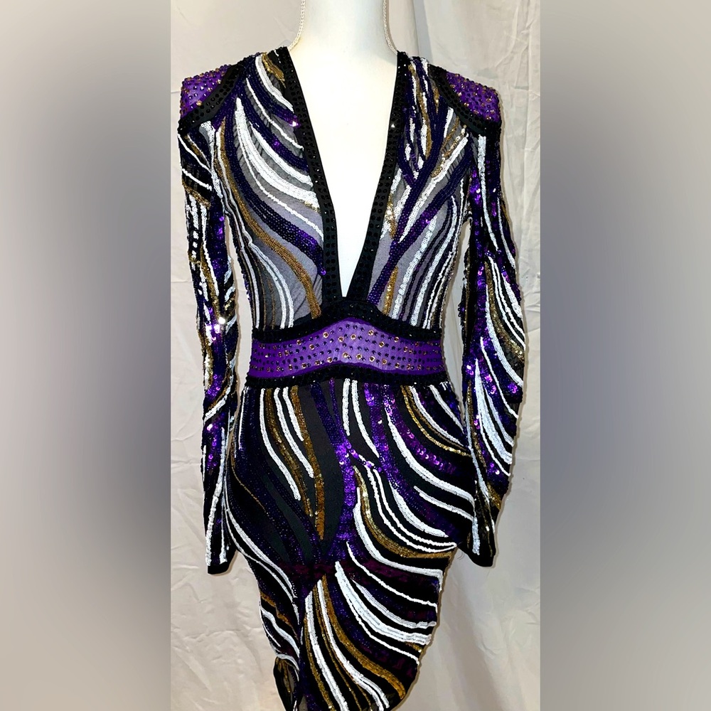 Stunning Low Cut Formal Dress